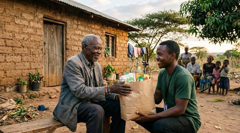 Caring for an elderly community member